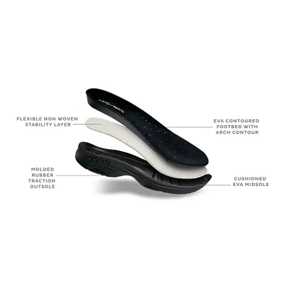 Easy Spirit Traveltime mule sneakers Navy/White . Size 8.5 W - New In Box - Picture 6 of 9